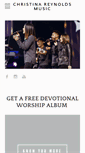 Mobile Screenshot of christinareynoldsmusic.com
